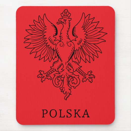 Poland's White Eagle Contemporary State Emblem  マウスパッド (正面)