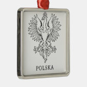 Poland's White Eagle Contemporary State Emblem  メタルオーナメント (右)