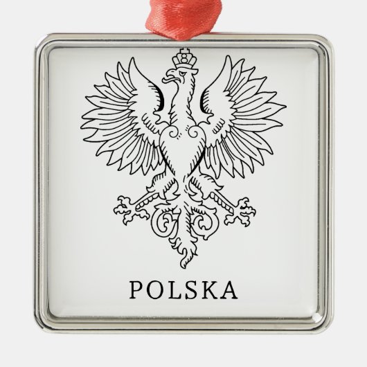 Poland's White Eagle Contemporary State Emblem  メタルオーナメント (正面)