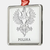 Poland's White Eagle Contemporary State Emblem  メタルオーナメント (左)