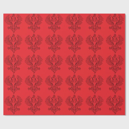 Poland's White Eagle Contemporary State Emblem  ラッピングペーパー (フラット)