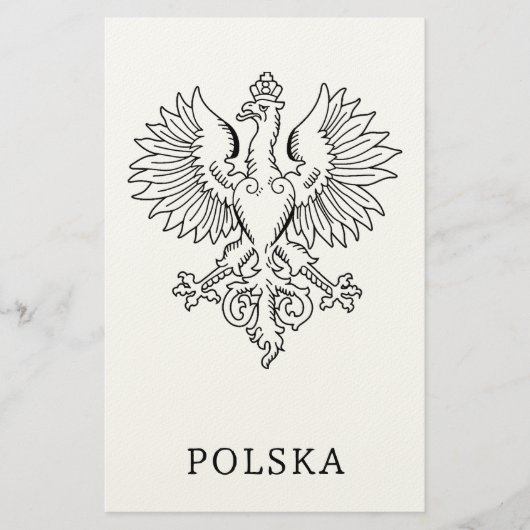 Poland's White Eagle Contemporary State Emblem  便箋 (正面)
