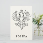Poland's White Eagle Contemporary State Emblem  便箋 (スタンド正面)