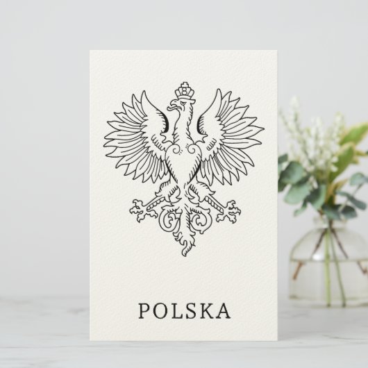 Poland's White Eagle Contemporary State Emblem  便箋 (スタンド正面)