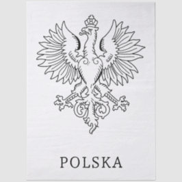 Poland's White Eagle Contemporary State Emblem  薄葉紙