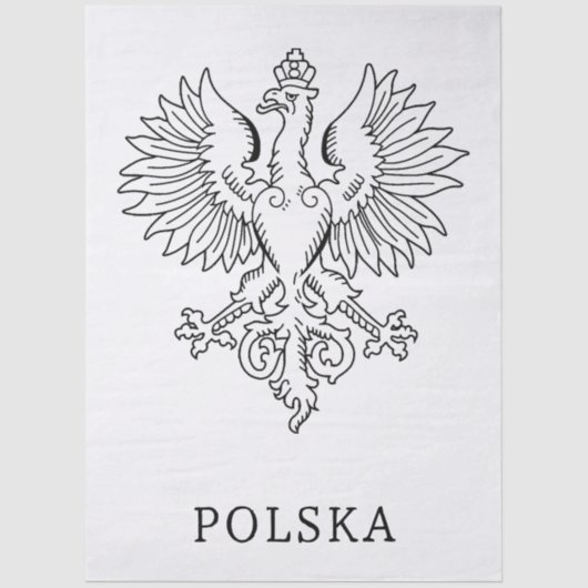 Poland's White Eagle Contemporary State Emblem  薄葉紙 (正面)