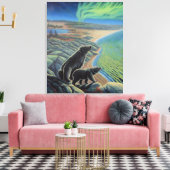 Polar Bearの絵画キャンバス印刷 キャンバスプリント (インサイチュ (リビング))