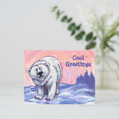 Polar Bearカスタマイズ可能はがき ポストカード (スタンド正面)