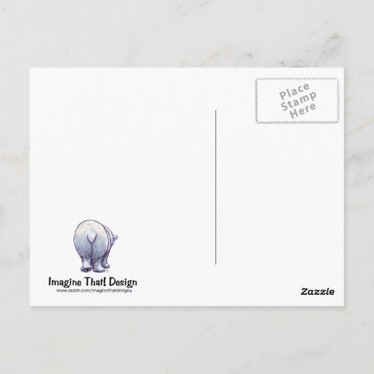 Polar Bearカスタマイズ可能はがき ポストカード (裏面)