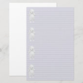 Polar Bearステーショナ縁どリ – オプションの線 便箋 (正面/裏面)