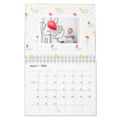 Polar Bear季節背景フォトカレンダー カレンダー (3月 2026)