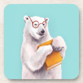 Polar Bear'読s Art – ブックの恋人 コースター