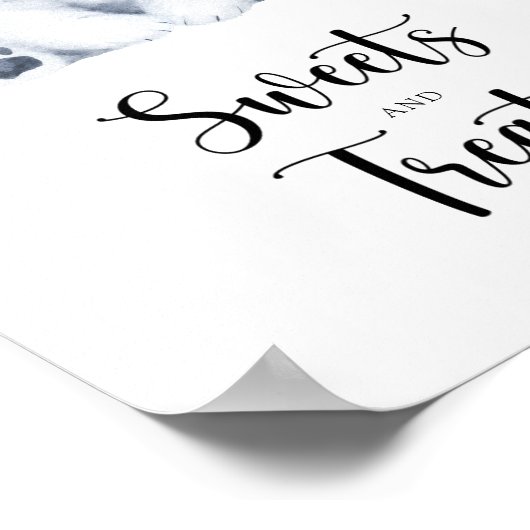 Polar bear – スイーツとお菓子の赤ちゃんシャワーのポスター ポスター (角)