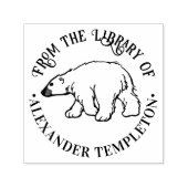 Polar Bear #1図書名 セルフインキングスタンプ (デザイン)