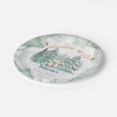 Polar Bear Adventureが赤ちゃんシャワーを待つ ペーパープレート (アングル)