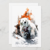 Polar Bear American Wild Animal  シーズンカード (正面/裏面)