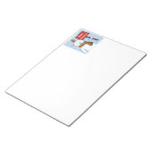 Polar Bear and Robin Christmas Greeting ノートパッド (アングル)