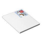 Polar Bear and Robin Christmas Greeting ノートパッド (アングル)