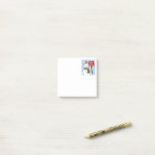 Polar Bear and Robin Christmas Greeting ポストイット (デスク上)