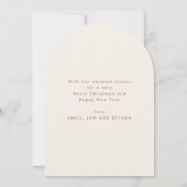 Polar Bear and Robin Merry Christmas Arch シーズンカード (裏面)