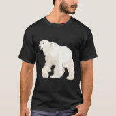 Polar Bear Arctic Animal Realistic Tシャツ (正面)