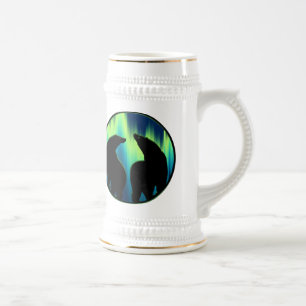Polar Bear Art Beer Mug First Nations Bear Stein ビールジョッキ