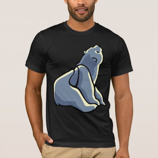 Polar Bear Art TシャツPolar Bearユニセックスシャツ Tシャツ (正面)