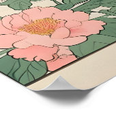 Polar Bear Bathroom Print Ukiyo-e Japanese Art ポスター (角)