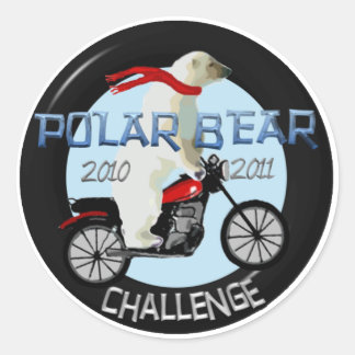 Polar Bear Challenge公式ステッカー ラウンドシール