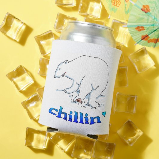Polar Bear chillin can cooler 缶クーラー (インサイチュ 夏)
