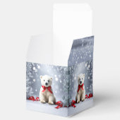 Polar Bear Christmas Holiday Favor Box フェイバーボックス (オープン)