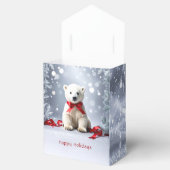 Polar Bear Christmas Holiday Gift Box フェイバーボックス (オープン)