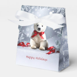 Polar Bear Christmas Holiday Gift Box フェイバーボックス
