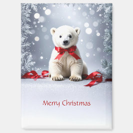 Polar Bear Christmas Holiday Magnet マグネット