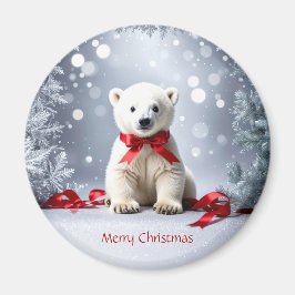 Polar Bear Christmas Holiday Magnet マグネット