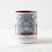 Polar Bear Christmas Holiday Mug マグカップ (中央)