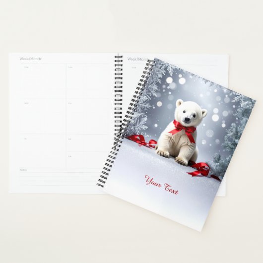 Polar Bear Christmas Holiday Planner プランナー手帳 (ディスプレー)