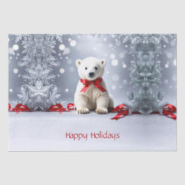 Polar Bear Christmas Holiday Tissue Paper 薄葉紙