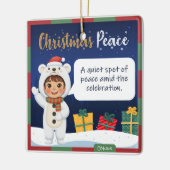 Polar Bear Christmas Ornament セラミックオーナメント (左)