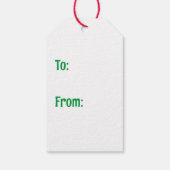 Polar bear Christmas Santa Cute Greenから ギフトタグ (裏面)