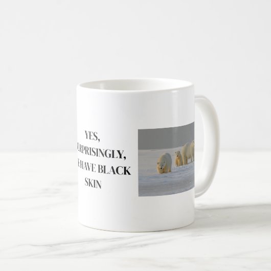 Polar bear coffee mug コーヒーマグカップ (正面右)