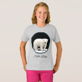 Polar Bear Cub Painting - Oiginal Wildlife Art T-S Tシャツ (正面フル)