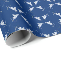 Polar Bear Cupids Wrapping Paper