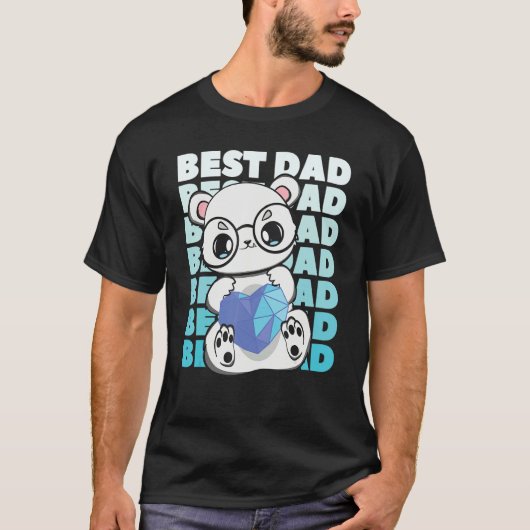 Polar Bear Dad Parent Best Papa Bear Fathers Day A Tシャツ (正面)