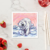 Polar Bear Gift & Accessories スタンダードカクテルナプキン (インサイチュ)