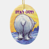 Polar Bear Gift & Accessories セラミックオーナメント (裏面)