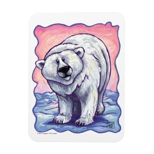 Polar Bear Gift & Accessories マグネット (縦)