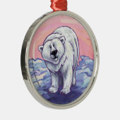 Polar Bear Gift & Accessories メタルオーナメント (右)