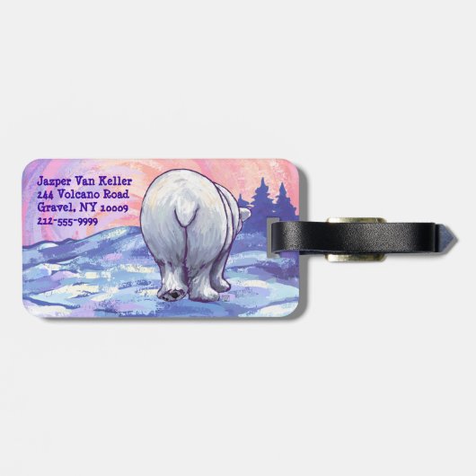 Polar Bear Gift & Accessories ラゲッジタグ (裏面横)