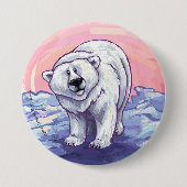 Polar Bear Gift & Accessories 缶バッジ (正面)